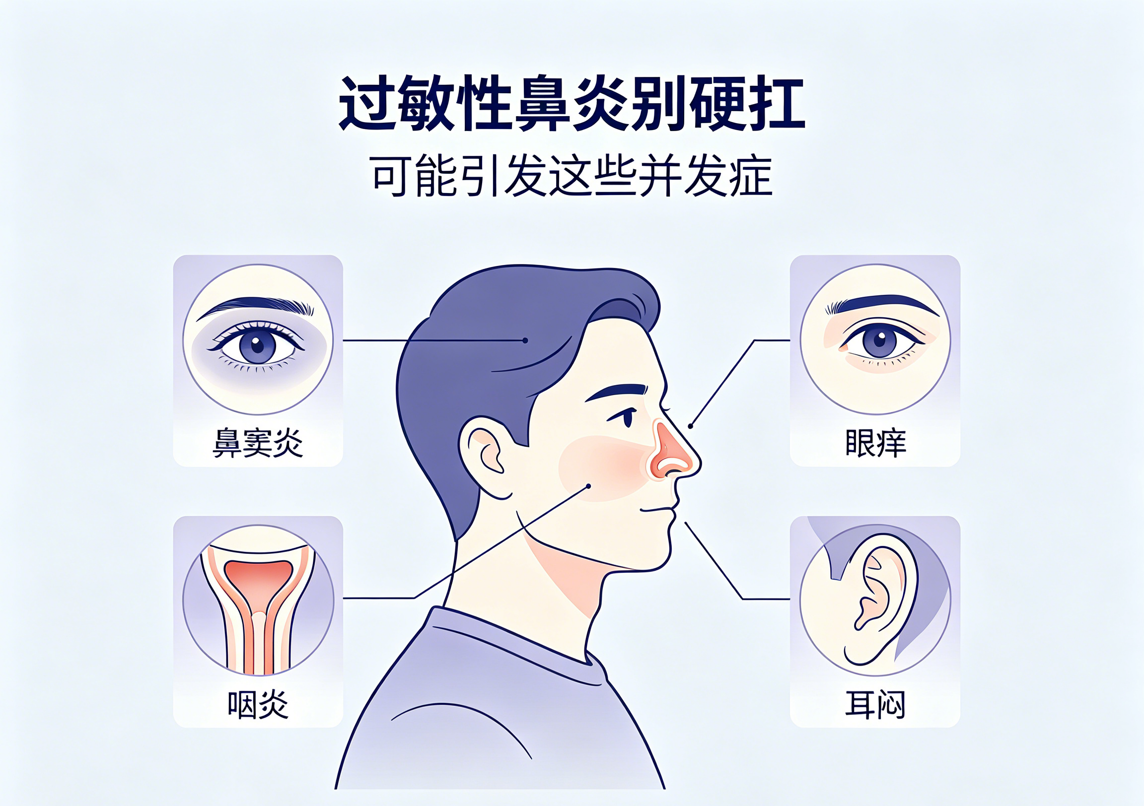 别把鼻炎当小毛病!长期拖着不治,全身都会受影响!