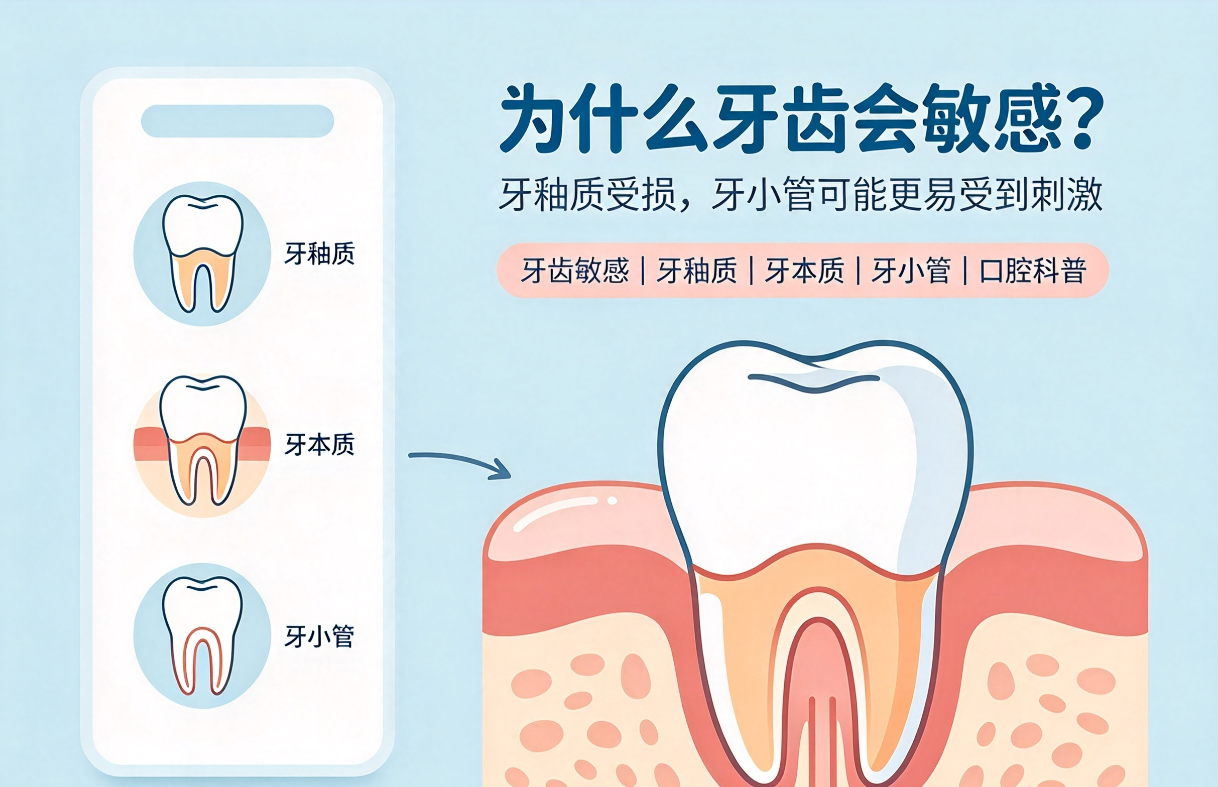 一吃冷热酸甜就牙酸?做好这几件事,养护牙本质