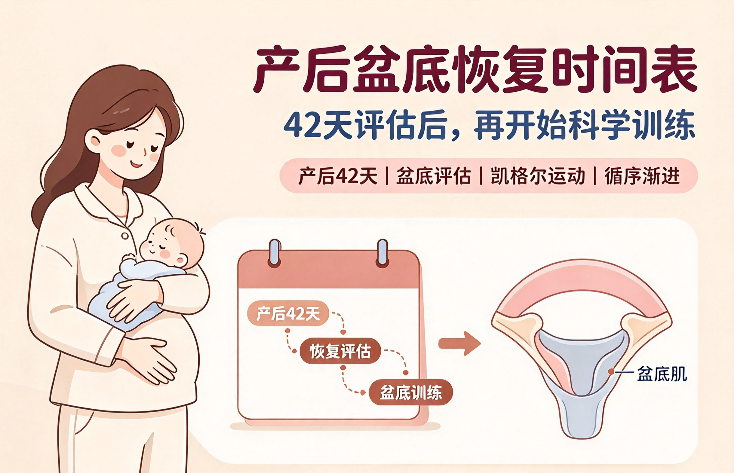 产后盆底康复别着急,抓准黄金时间