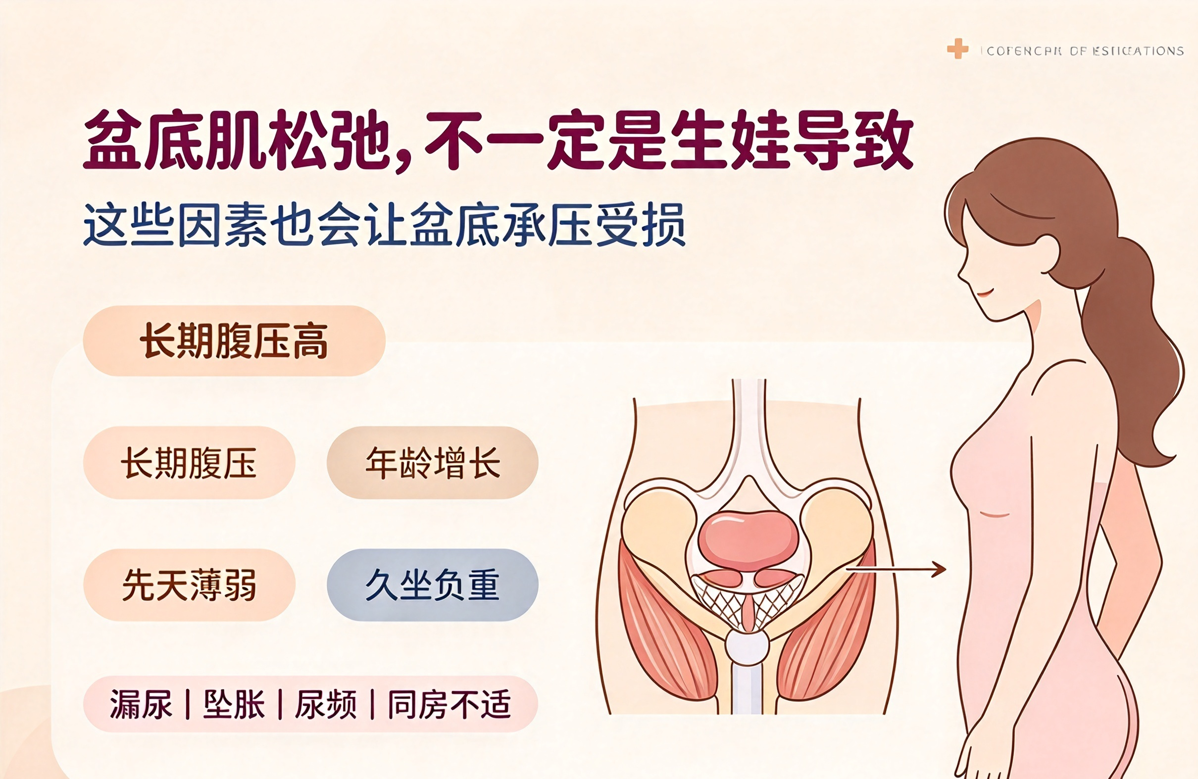 只有生过孩子才会盆底肌松弛吗?