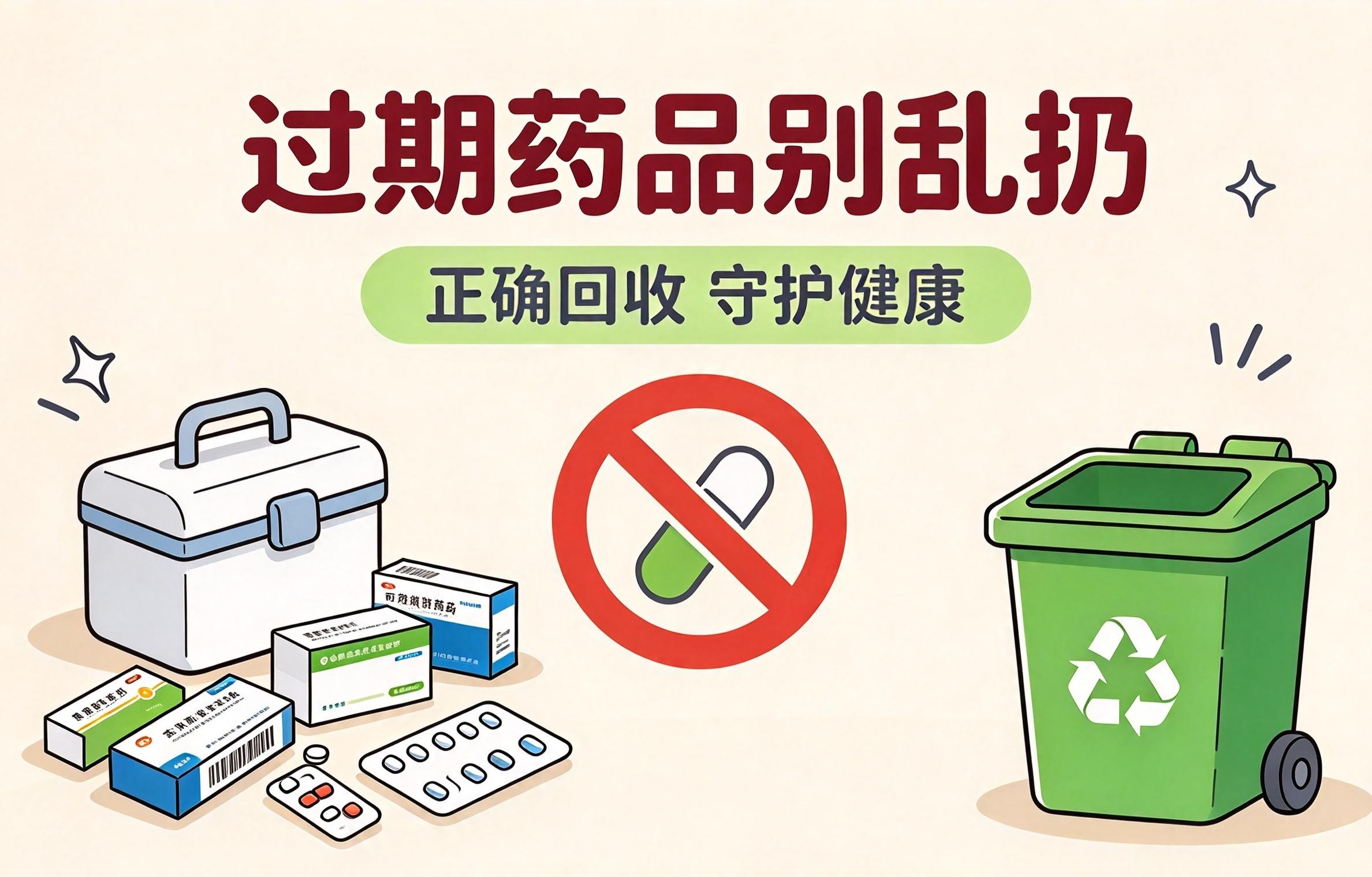 过期药别随手丢进垃圾桶！这样处理才合规安全